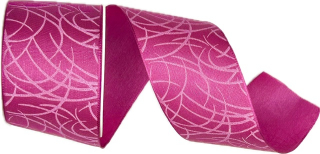 Stuha taftová SISI FUCHSIA PINK sytě růžová 40mm x 2m (14,-Kč/m)