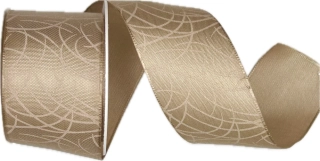 Stuha taftová SISI CHAMPAGNER BEIGE béžová 40mm x 2m (14,-Kč/m)