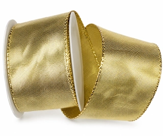 Stuha lurexová CELEBRATION GOLD zlatá lesklá 40mm x 2m (14,-Kč/m)