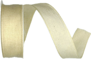 Stuha látková Nature Taft – Cream Harmony krémová 25mm x 2m (9,- Kč/m)