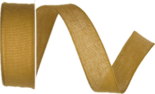 Stuha látková Nature Taft – Honey Gold medová 25mm x 2m (9,- Kč/m)