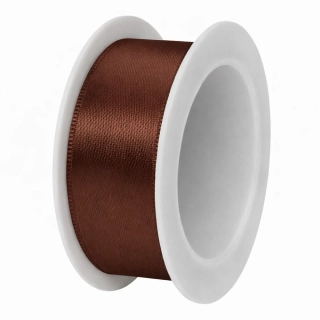 Stuha taftová hnědá 25mm x 3m (6,-Kč/m)