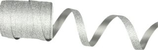 Stuha polypropylenová BOBINE COTON STALIGHT SILVER stříbrná 10mm x 15m