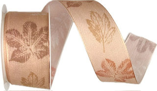 Stuha podzimní Autumn Cotton Leaf - Natural Charm 40mm x 2m (14,-Kč/m)