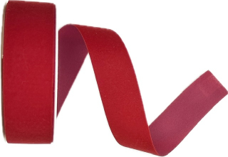 Stuha sametová Velutto – Red Velvet červená 25mm x 3m (10,-Kč/m)
