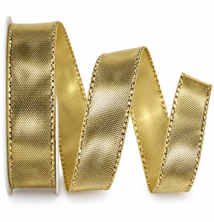 Stuha zlatá CELEBRATION GOLD lesklá 25mm x 2m (12,- Kč/m)