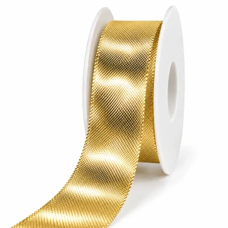 Stuha zlatá CELEBRATION GOLD lesklá 25mm x 2m (12,- Kč/m)
