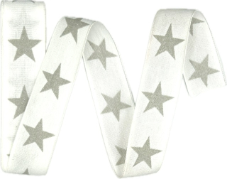 Stuha vánoční Advent Star – Elegant Ribbon skládaná 25mm x 2m (9,-Kč/m)