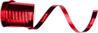 Stuha polypropylenová METALLIC SHINE RED červená 10mm x 50m (0,80Kč/m)