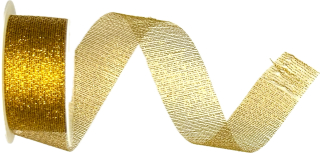 Dekorační stuha síťovaná MESH BRONZE bronzová 25mm x 2m (9,-Kč/m)
