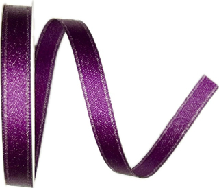 Stuha taftová STARDUST DARK PURPLE tmavě fialová 10mm x 4m (6,-Kč/m)