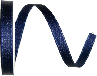 Stuha taftová STARDUST DARK BLUE tmavě modrá 10mm x 4m (6,-Kč/m)