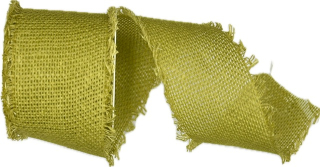 Stuha bavlněná NATURAL CHARM LIME zelená 60mm x 2m (19,-Kč/m)