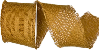 Stuha bavlněná NATURAL CHARM HONEY hořčicová 60mm x 2m (19,-Kč/m)