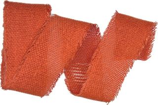 Stuha bavlněná COUNTRY SOUL TERRACOTTA tmavě oranžová 60mm x 2m (15,-Kč/m)