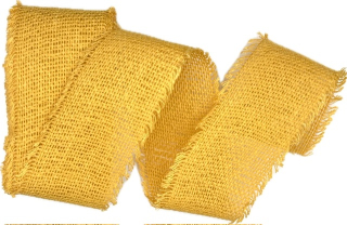 Stuha bavlněná COUNTRY SOUL SUNRISE žlutá 60mm x 2m (15,-Kč/m)