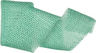 Stuha jutová JUTA SKY FROST pastelově modrá 70mm x 2m (25,-Kč/m)