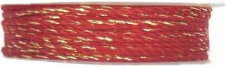Dekorační provázek COUNTDOWN RED GOLD zlatý 1mm x 5m (3,- Kč/m)