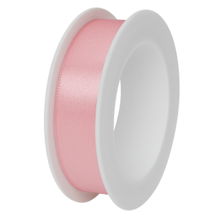 Stuha saténová světle růžová 15mm x 3m (6,-Kč/m)