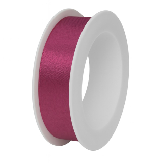 Stuha saténová tmavě růžová 15mm x 3m (6,-Kč/m)