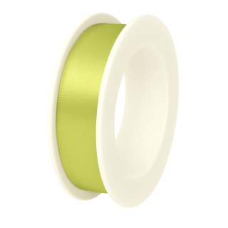 Stuha saténová světle zelená 15mm x 3m (6,-Kč/m)