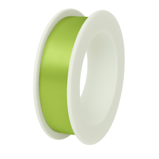 Stuha saténová hráškově zelená 15mm x 3m (6,-Kč/m)