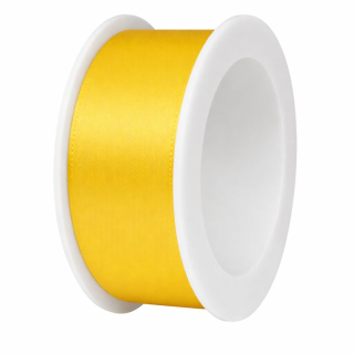 Stuha saténová žlutá 25mm x 3m (7,-Kč/m)