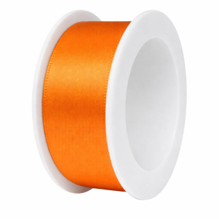 Stuha saténová oranžová 25mm x 3m (7,-Kč/m)