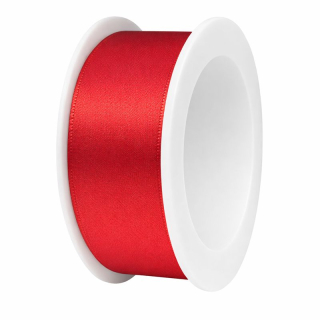 Stuha saténová červená 25mm x 3m (7,-Kč/m)