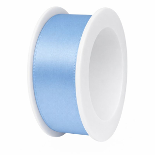 Stuha saténová světle modrá 25mm x 3m (7,-Kč/m)