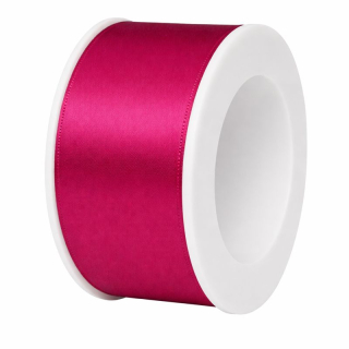 Stuha saténová tmavě růžová 40mm x 3m (9,-Kč/m)