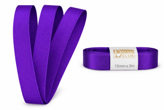 Stuha taftová ROYAL VIOLET fialová 15mm x 3m (5,-Kč/m)