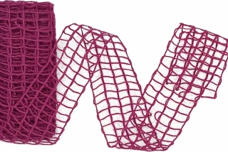 Síťovaná stuha Nature Alma – Raspberry Purple 40mm x 2m (14,-Kč/m)