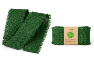 Stuha bavlněná VILLAGE SOUL Forest zelená 40mm x 2m 