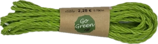 Dekorační provázek Go Green Cotton Cord – Pea Green hráškově zelený 3mm x 3m (6,-Kč/m)