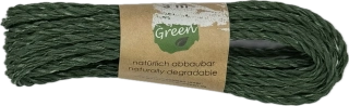 Dekorační provázek Go Green Cotton Cord – Forest Green tmavě zelený 3mm x 3m (6,-Kč/m)