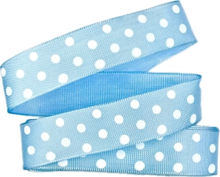 Stuha taftová HOT SPOT Blue Sky světle modrá 25mm x 2,5m ( 8,- Kč/m)