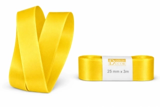 Stuha taftová Sunny Yellow žlutá 25mmx3m (7,-Kč/m)