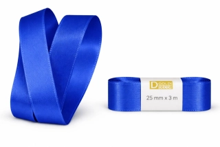 Stuha taftová Royal Blue sytě modrá 25mmx3m (7,-Kč/m)