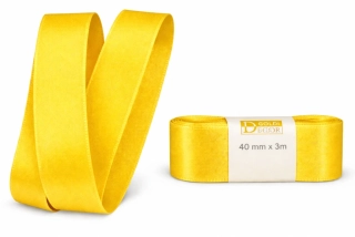 Stuha taftová Sunny Yellow žlutá 40mmx3m (8,-Kč/m)