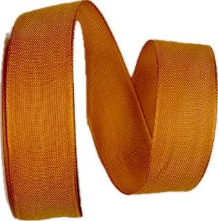 Bavlněná stuha CHANCE – Spicy Orange oranžová  25mm x 3m (6,-Kč/m)