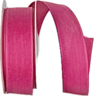 Bavlněná stuha CHANCE – Shocking Pink sytě růžová  25mm x 3m (6,-Kč/m)