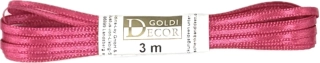 Saténová stuha sytě růžová – 3 mm × 3 m (4,- Kč/m)