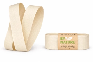 Stuha látková Nature Taft – Cream Harmony krémová 25mm x 2,5m 