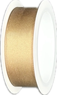 Stuha saténová bronzově zlatá 25mm x 3m (7,-Kč)