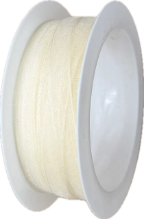 Stuha organzová Beauty Organdy – Cream krémová 7mm x 5m (4,-Kč/m)