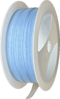 Stuha organzová Beauty Organdy – Baby Blue světle modrá  7mm x 5m (4,-Kč/m)