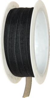 Stuha organzová Beauty Organdy – Black černá 7mm x 5m (4,-Kč/m) 