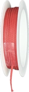 Dekorační provázek Cotton Twine – Coral Red červený 2mm x 5m (3,-Kč/m)