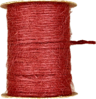 Jutový provázek GoGreen Twist – červený 2mm × 10m